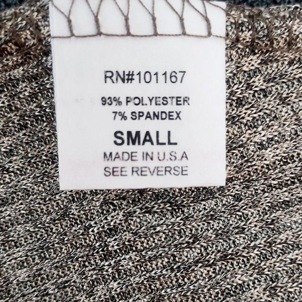 Kim & Cami Women's Ribbed Shimmer Metallic Long Sleeve Blouse Size Small NWOT - Picture 8 of 10